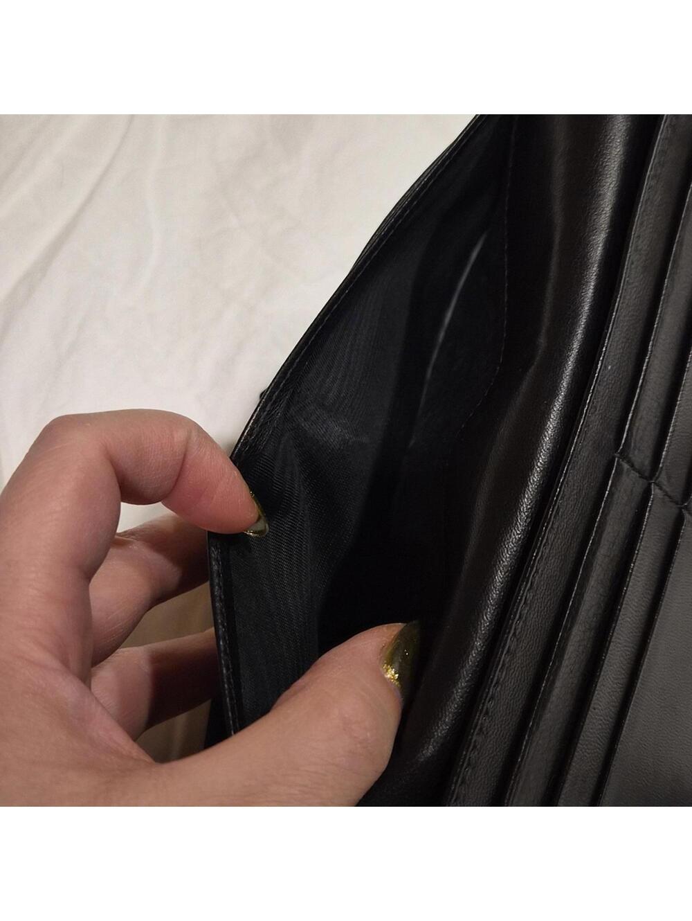 Yves Saint Laurent Black and Gold Wallet - Picture 9 of 9